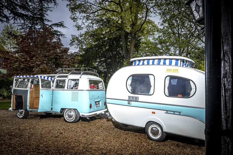 1964 Volkswagen 21 Window Deluxe Samba Microbus with 1970 Yv-Sold