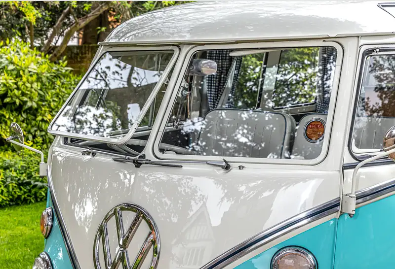 1964 Volkswagen 21 Window Deluxe Samba Microbus with 1970 Yv-Sold