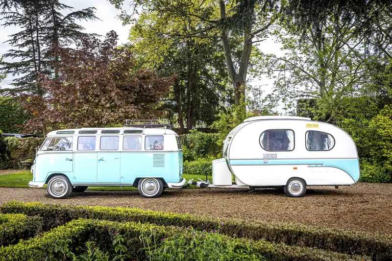 1964 Volkswagen 21 Window Deluxe Samba Microbus with 1970 Yv-Sold