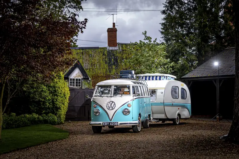 1964 Volkswagen 21 Window Deluxe Samba Microbus with 1970 Yv-Sold