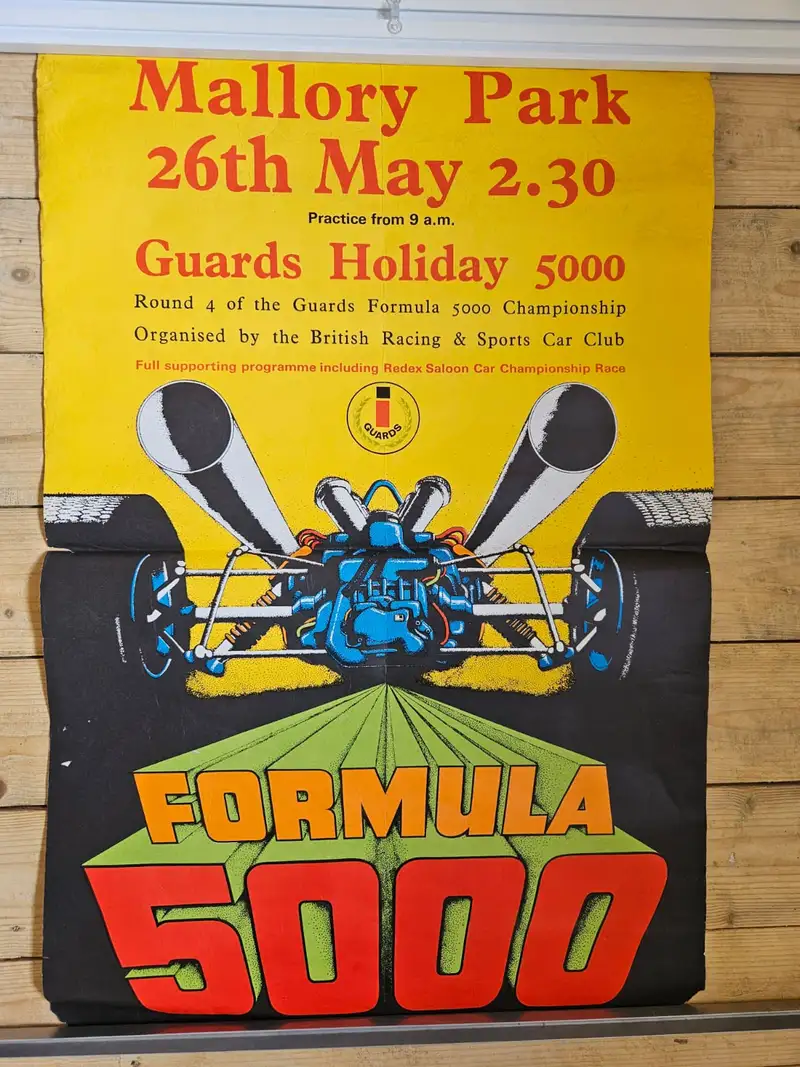 A Large Collection of Motor Racing Posters from the 1960s an-Sold