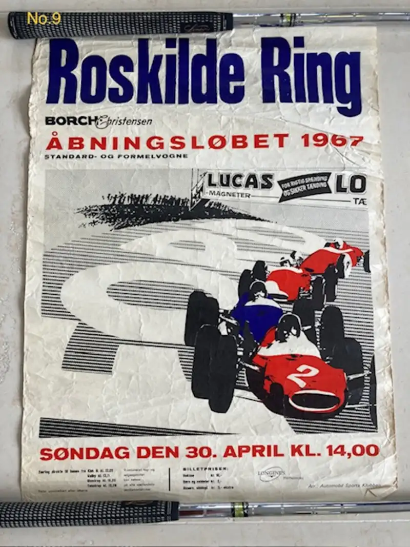 A Large Collection of Motor Racing Posters from the 1960s an-Sold
