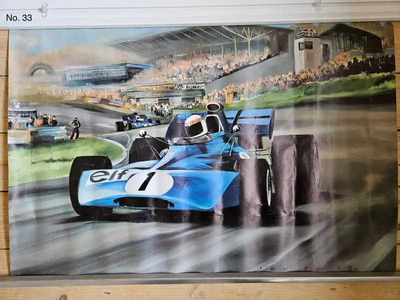 A Large Collection of Motor Racing Posters from the 1960s an-Sold