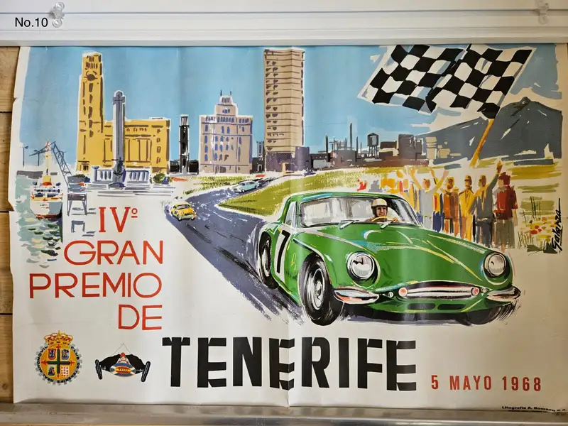 A Large Collection of Motor Racing Posters from the 1960s an-Sold