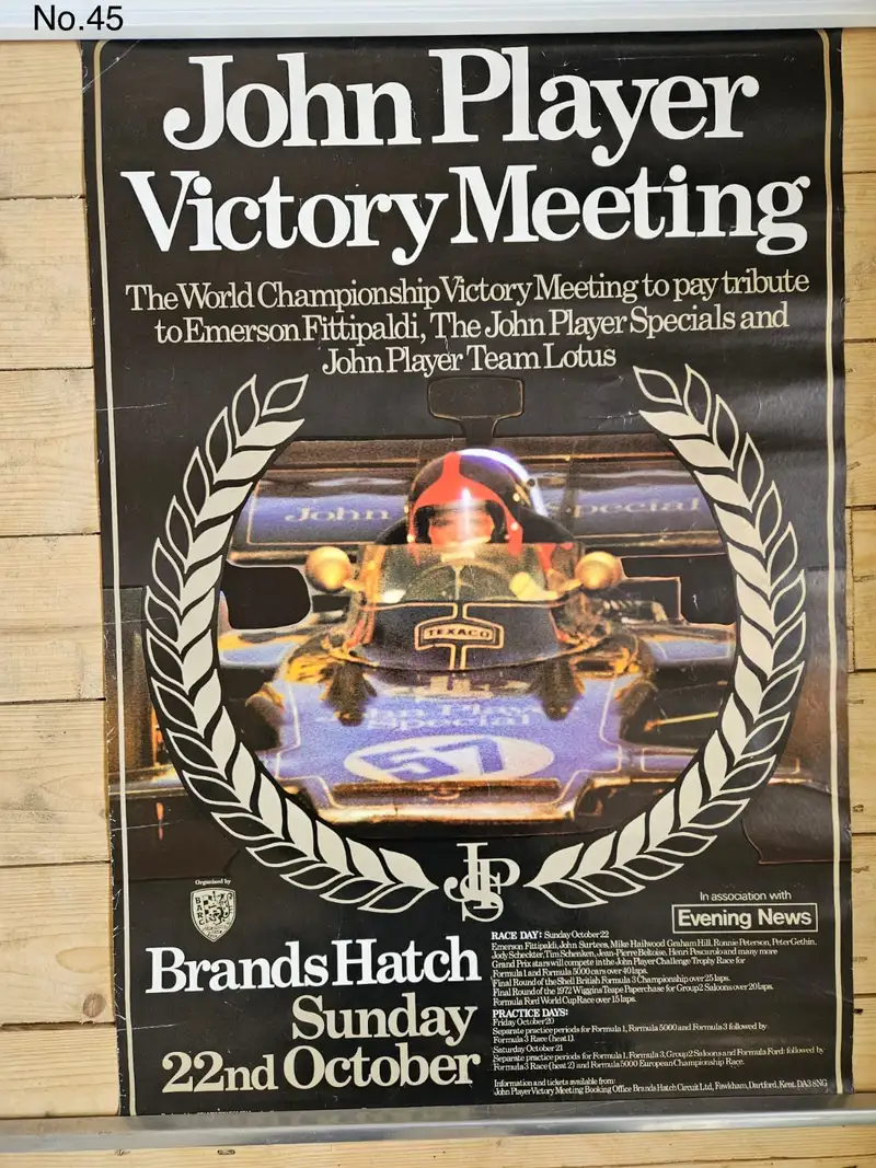 A Large Collection of Motor Racing Posters from the 1960s an-Sold