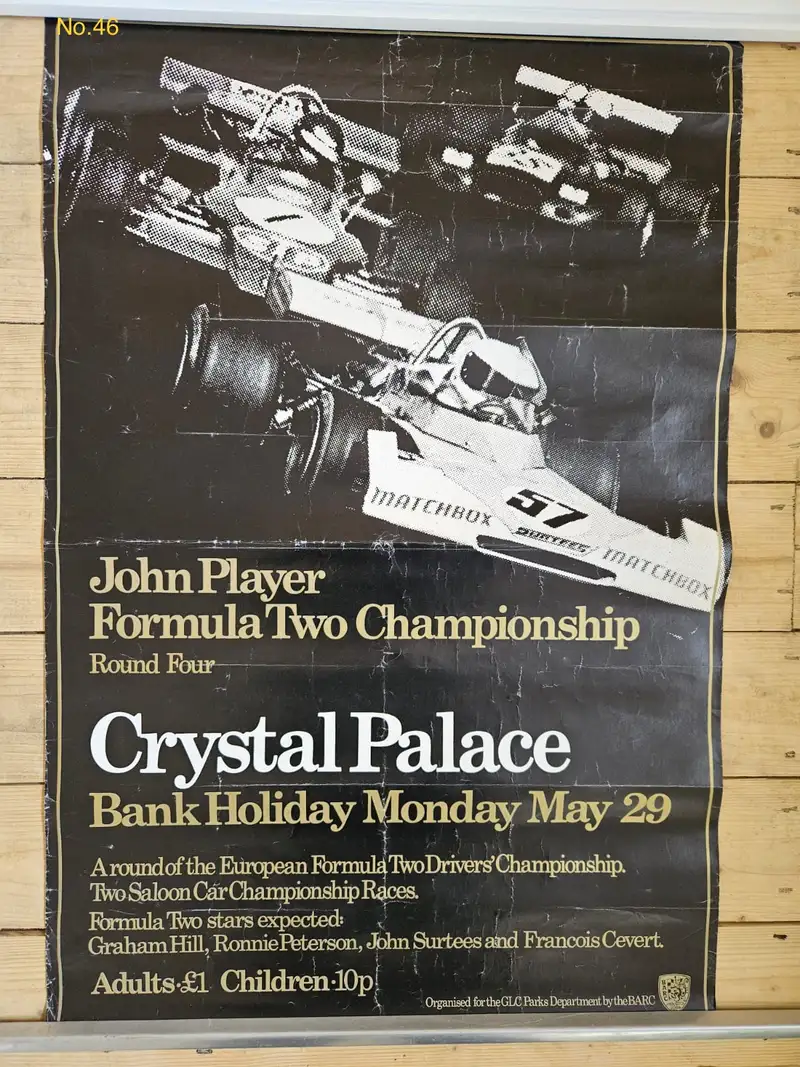 A Large Collection of Motor Racing Posters from the 1960s an-Sold