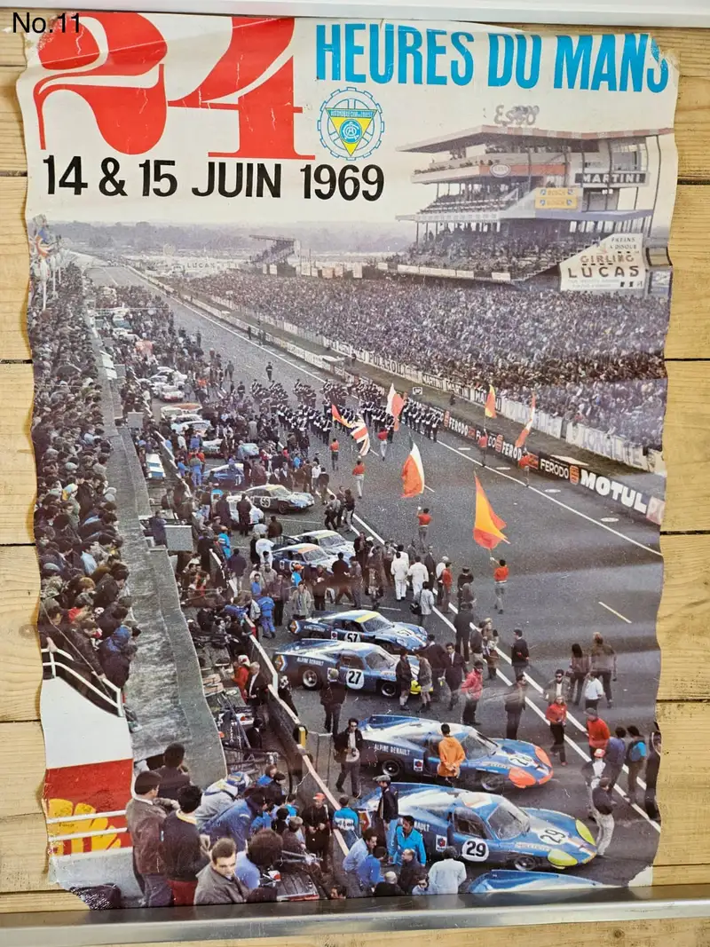 A Large Collection of Motor Racing Posters from the 1960s an-Sold