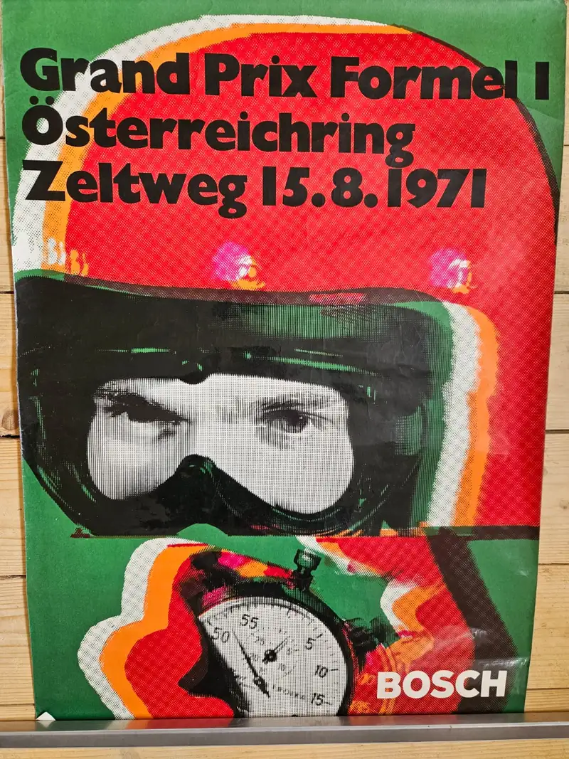 A Large Collection of Motor Racing Posters from the 1960s an-Sold