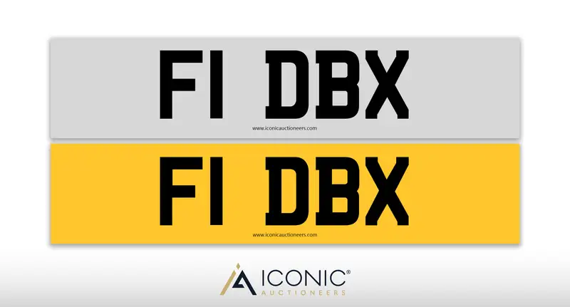 Registration Number F1 DBX-Sold