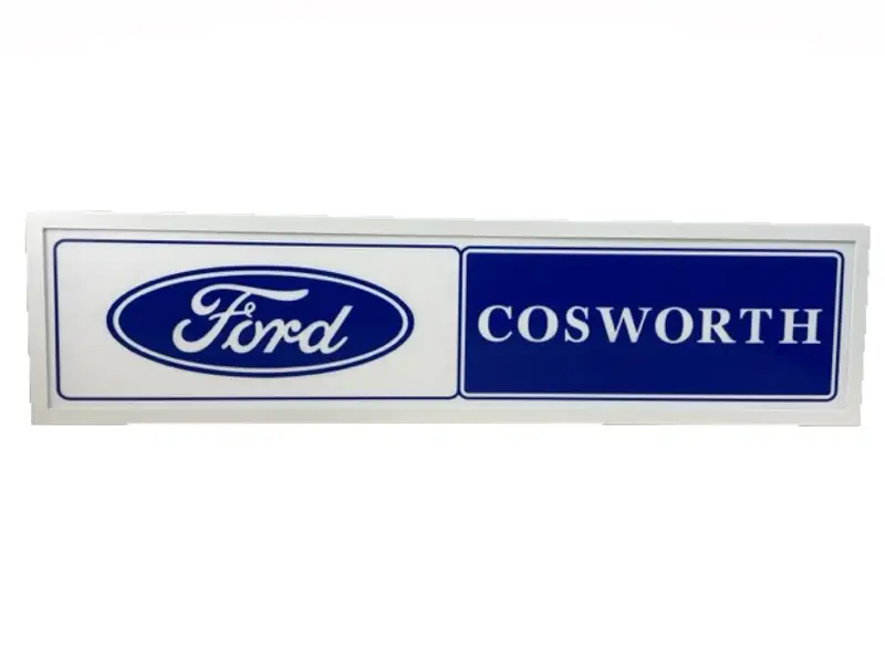 New Metal-Framed LED Illuminated 'Ford Cosworth' Sign-Sold