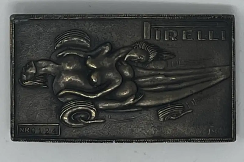 c.1970 Salvador Dali-Designed Pirelli Brass Belt Buckle-For Sale