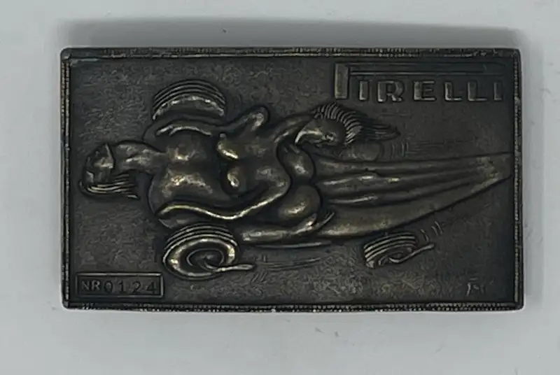 c.1970 Salvador Dali-Designed Pirelli Brass Belt Buckle-For Sale