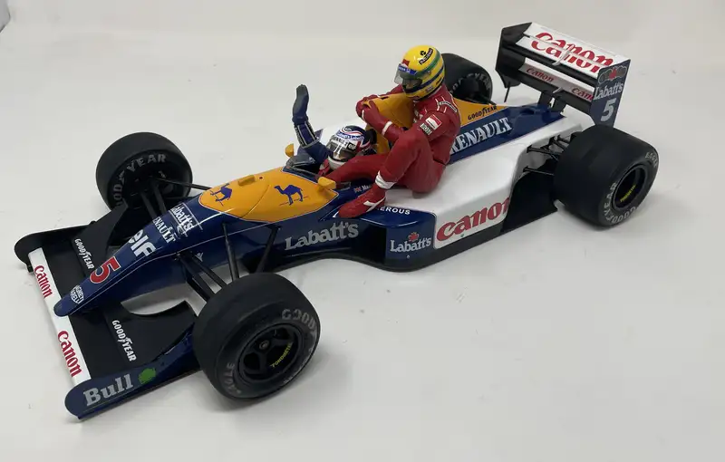 Taxi for Senna: 1:12th Scale Williams FW14 Model with a Plaq-For Sale