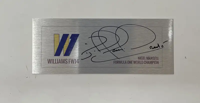 Taxi for Senna: 1:12th Scale Williams FW14 Model with a Plaq-For Sale