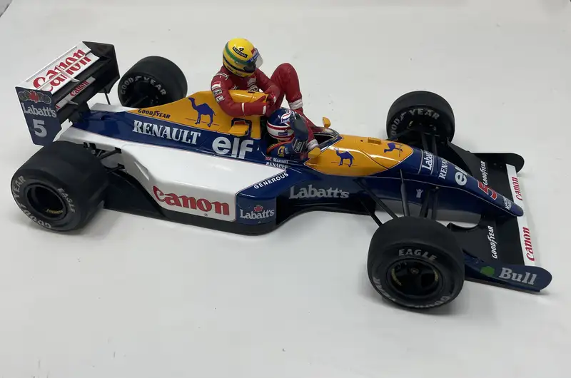 Taxi for Senna: 1:12th Scale Williams FW14 Model with a Plaq-For Sale