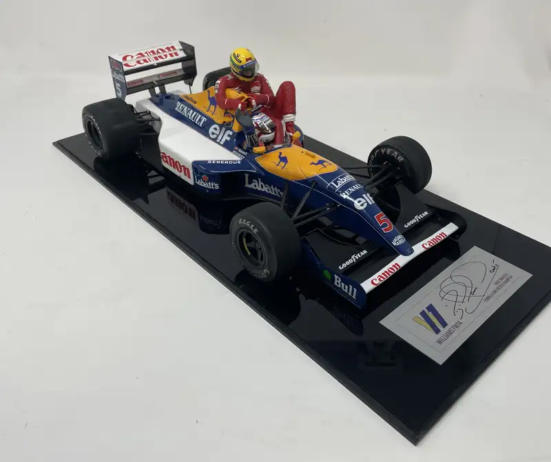 Taxi for Senna: 1:12th Scale Williams FW14 Model with a Plaq-For Sale