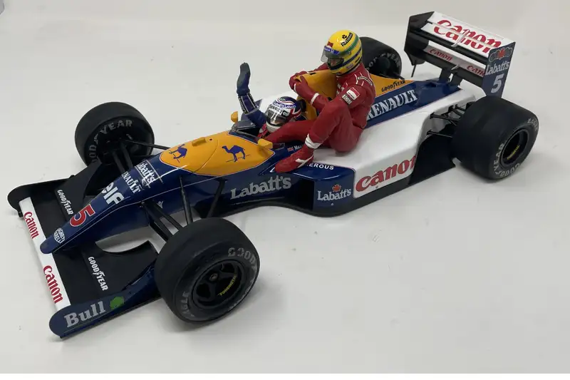 Taxi for Senna: 1:12th Scale Williams FW14 Model with a Plaq-For Sale