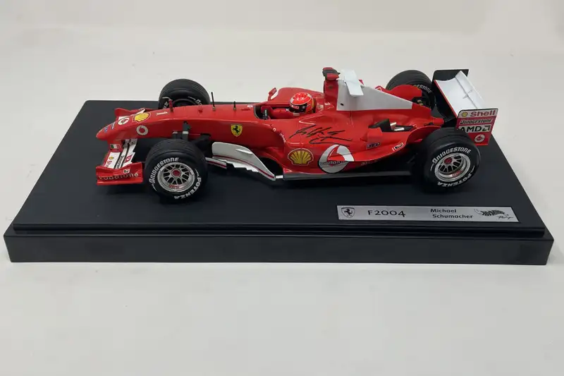 Michael Schumacher-Signed 1:18th Scale Ferrari F2004 Model i-For Sale