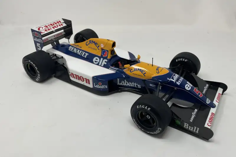 1:12th Scale Williams FW14 Model With a Plaque - Signed By N-For Sale