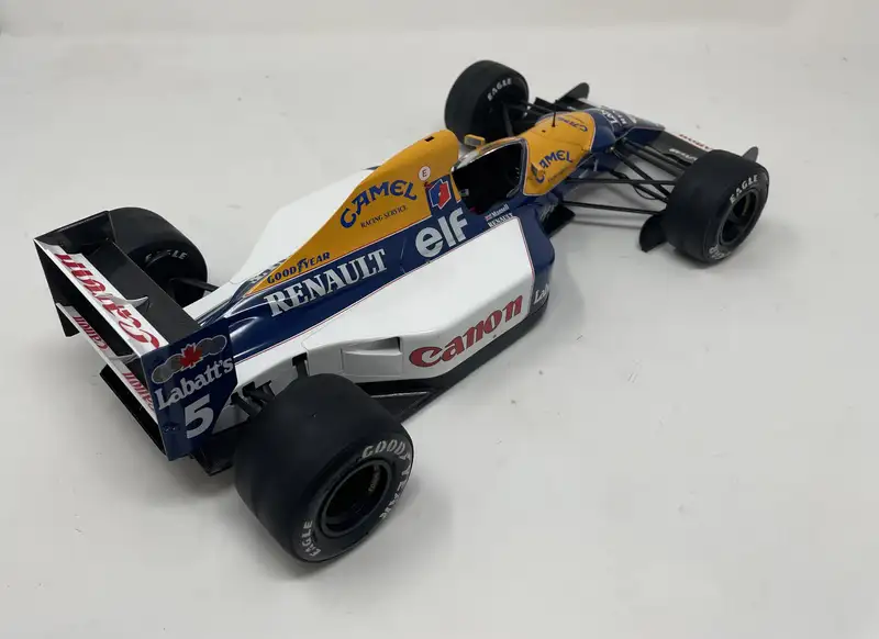 1:12th Scale Williams FW14 Model With a Plaque - Signed By N-For Sale