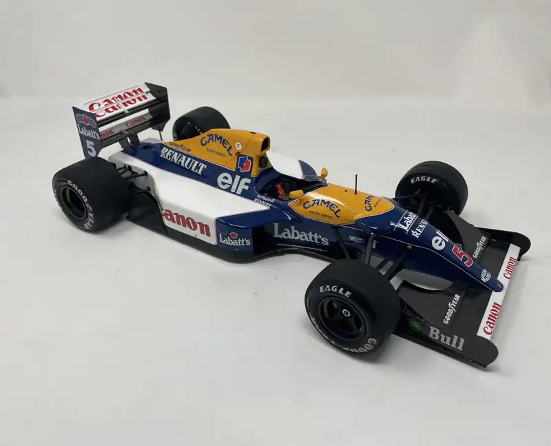 1:12th Scale Williams FW14 Model With a Plaque - Signed By N-For Sale