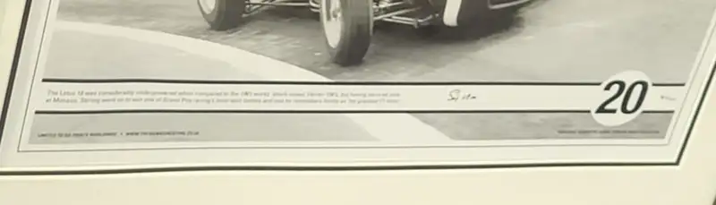 Sir Stirling Moss in his Lotus 18 at Monaco 1961 Alongside t-For Sale