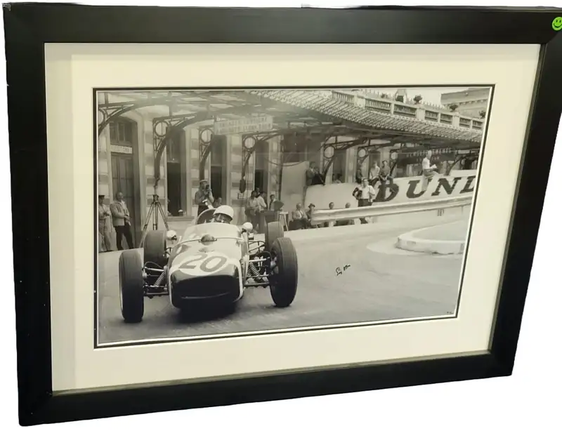 Sir Stirling Moss Pictured in His Lotus 18 at Monaco in 1961-For Sale