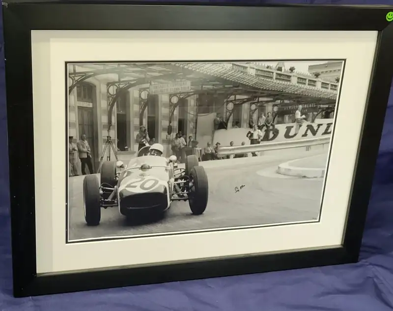 Sir Stirling Moss Pictured in His Lotus 18 at Monaco in 1961-For Sale