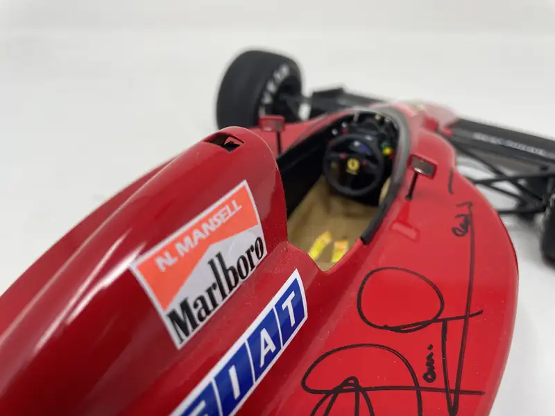 Signed 1:12th Scale Hand-Built Model of Nigel Mansell CBE's -For Sale
