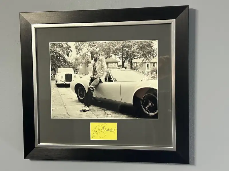 Rod Stewart and Lamborghini Muira Autograph Presentation-For Sale