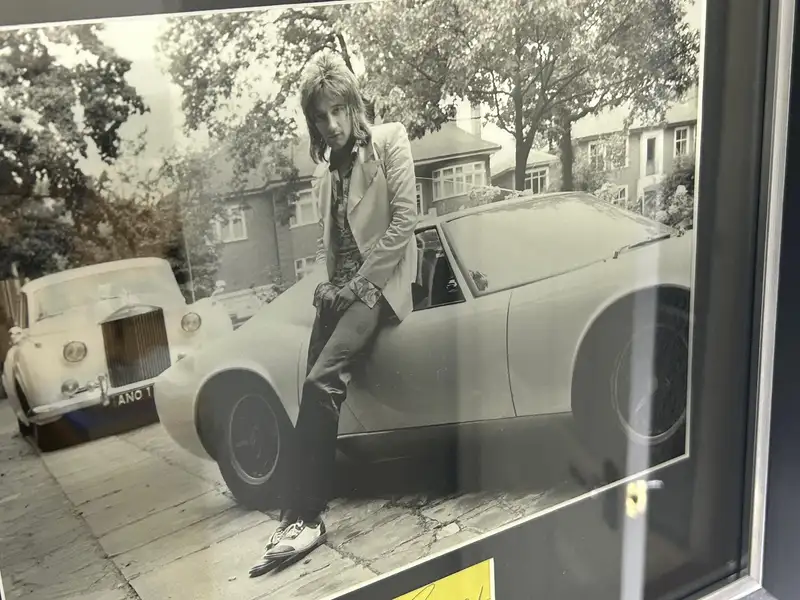 Rod Stewart and Lamborghini Muira Autograph Presentation-For Sale