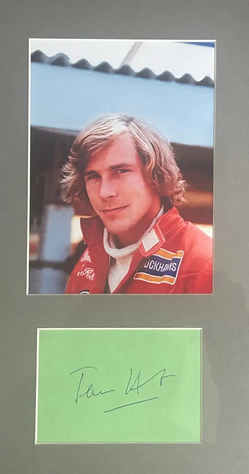 James Hunt & Niki Lauda 'Rivals' Autograph Presentation-For Sale