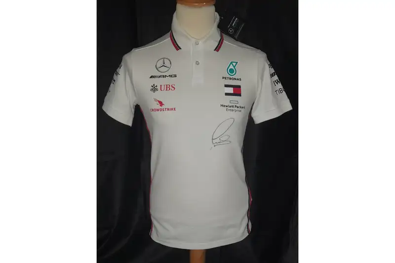 Official Mercedes AMG Petronas Tagged Sir Lewis Hamilton-Sig-For Sale