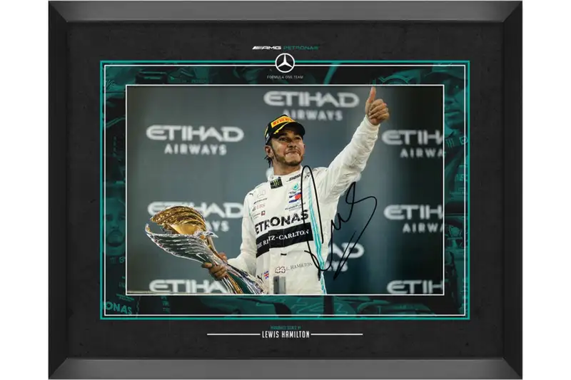 Sir Lewis Hamilton-Signed Framed Photograph-Sold