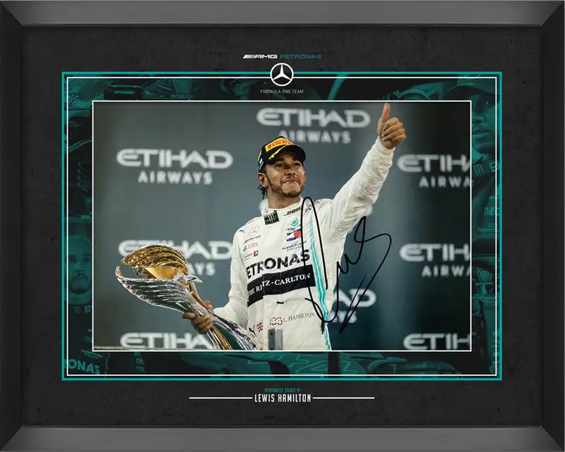Sir Lewis Hamilton-Signed Framed Photograph-Sold