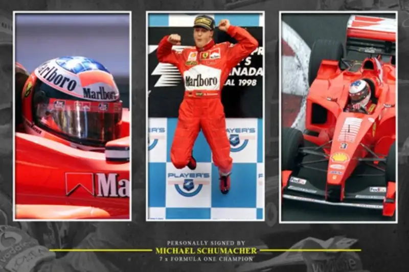 Michael Schumacher-Signed and Framed Photographic Display-For Sale