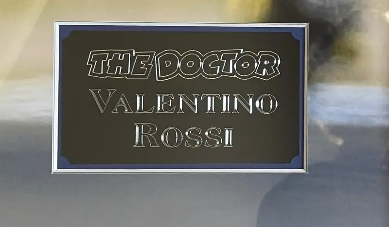 Valentino Rossi 'The Doctor' Large Signed and Framed Photogr-For Sale