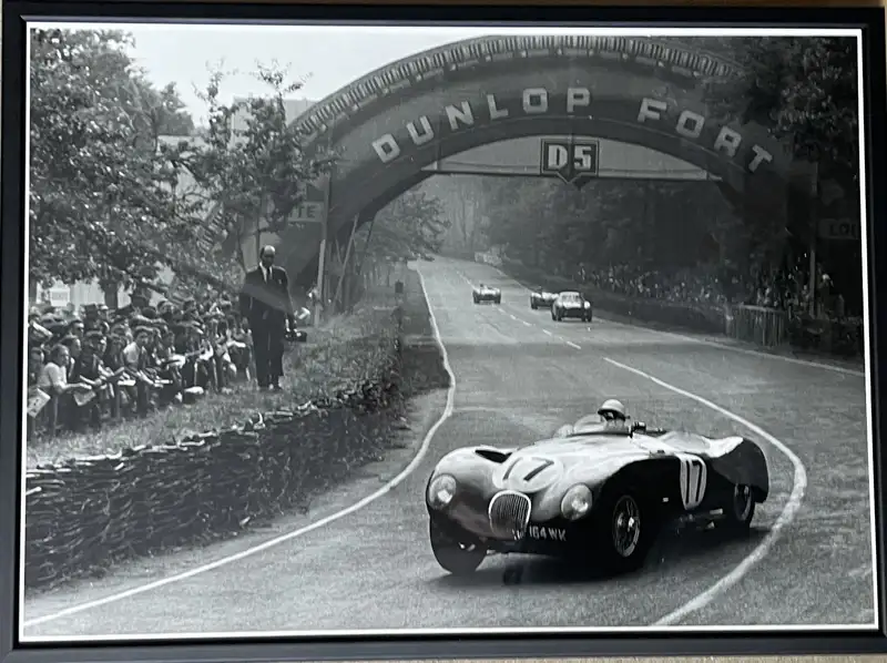 Jaguar C-Type at Le Mans with Stirling Moss at the Wheel and-Sold
