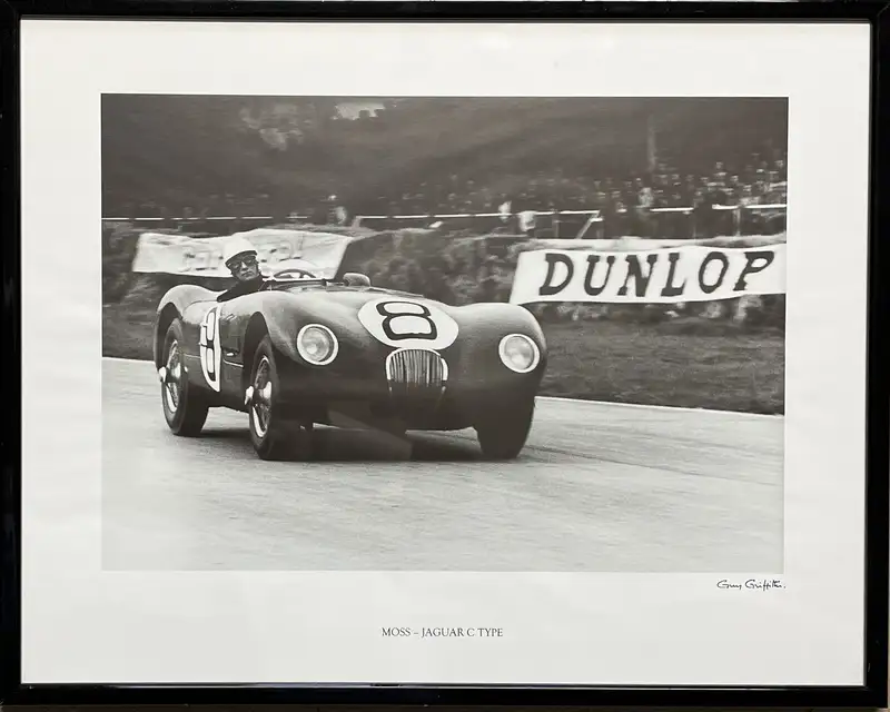 Jaguar C-Type at Le Mans with Stirling Moss at the Wheel and-Sold