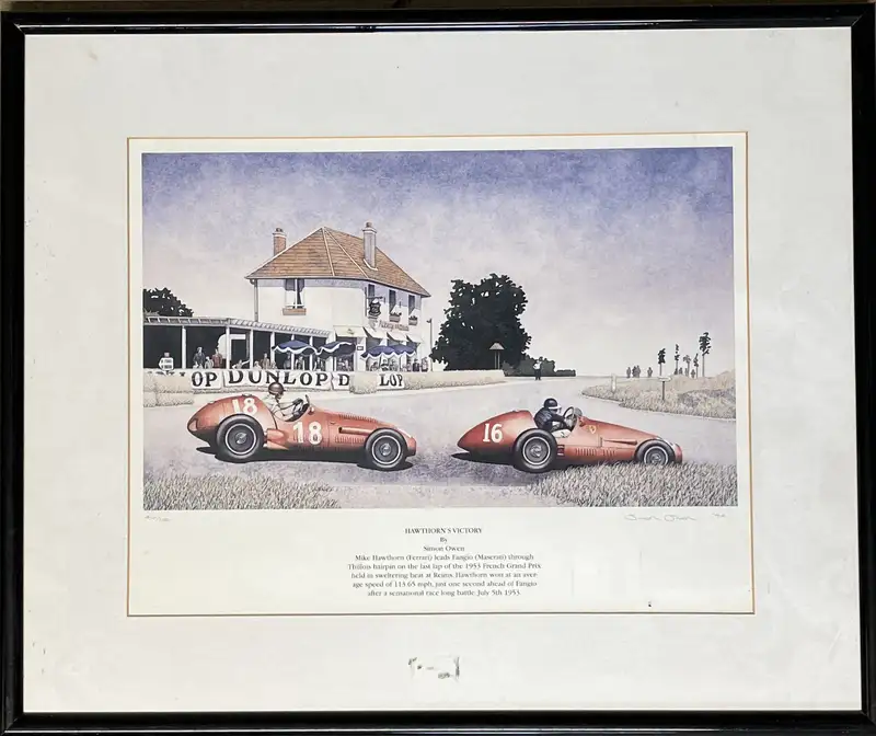 Three Mike Hawthorn Prints-For Sale