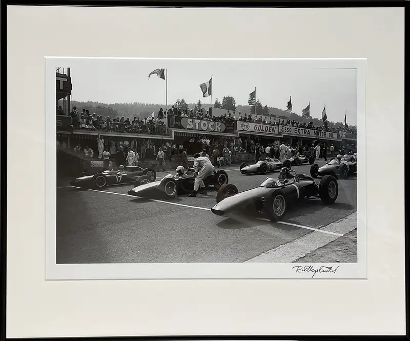 Graham Hill at the Belgium Grand Prix 1962, by Rainer Schege-For Sale