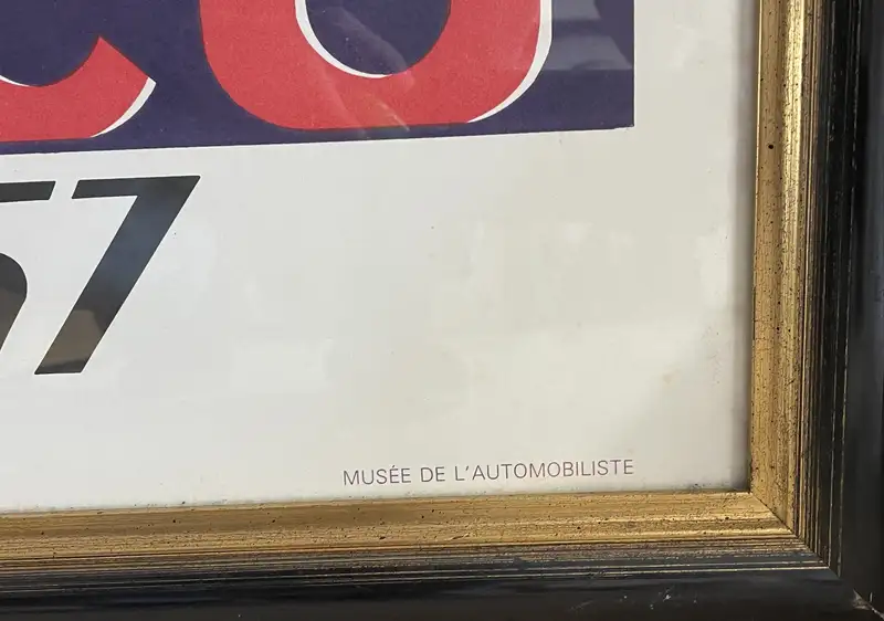 Six Substantial Monaco Grand Prix Framed and Glazed Reproduc-For Sale