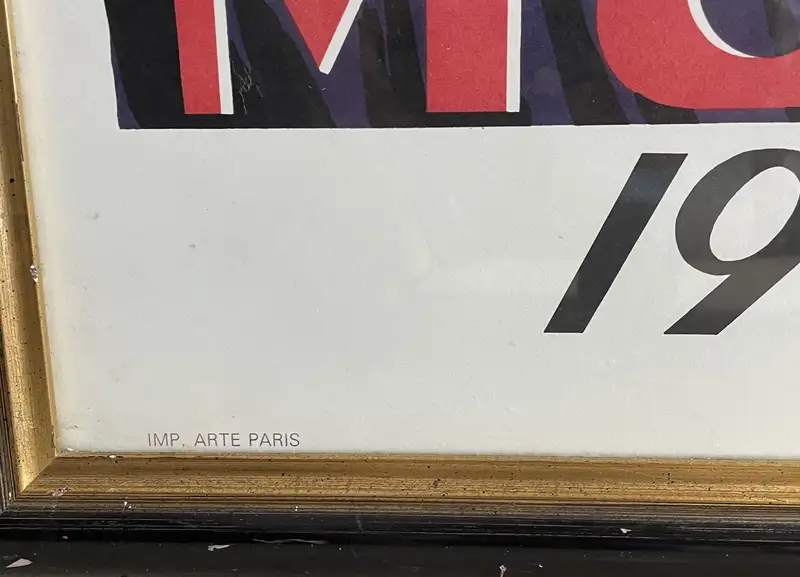 Six Substantial Monaco Grand Prix Framed and Glazed Reproduc-For Sale