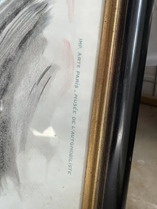 Six Substantial Monaco Grand Prix Framed and Glazed Reproduc-For Sale
