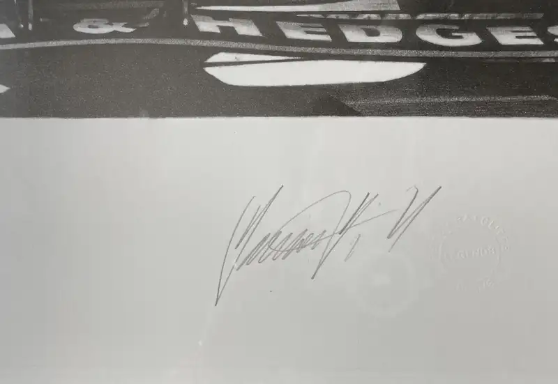 Four Large Damon Hill Limited Edition Prints by Alan Stammer-For Sale