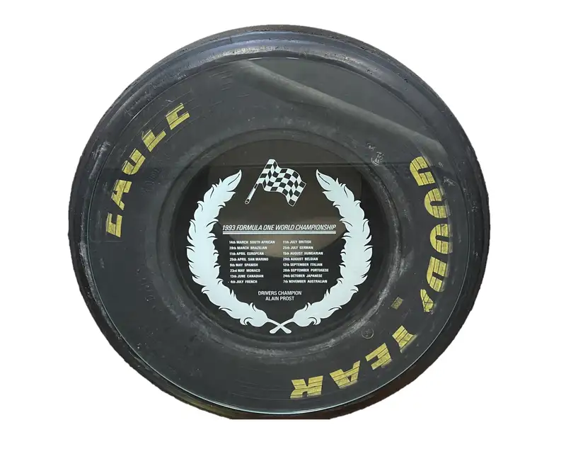 1993 Formula 1 Goodyear Eagle Tyre Table-Sold