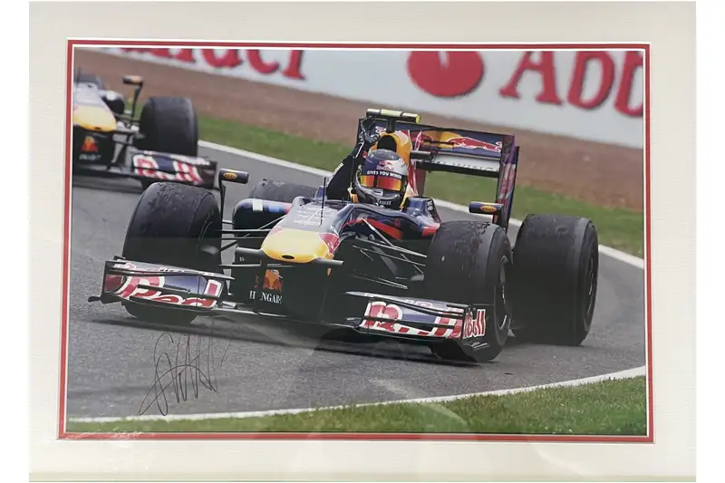 Sebastian Vettel-Signed Red Bull Framed Photo Presentation-For Sale
