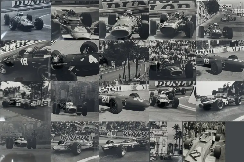 20 Dramatic 1960s Black and White Photographs from Monaco-For Sale