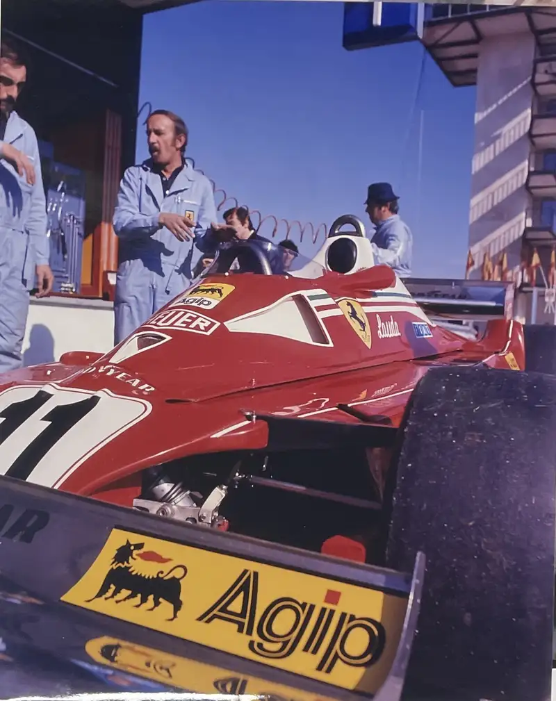 Five Large Original Ferrari Race Car Photographic Images fro-For Sale