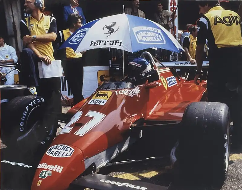 Five Large Original Ferrari Race Car Photographic Images fro-For Sale